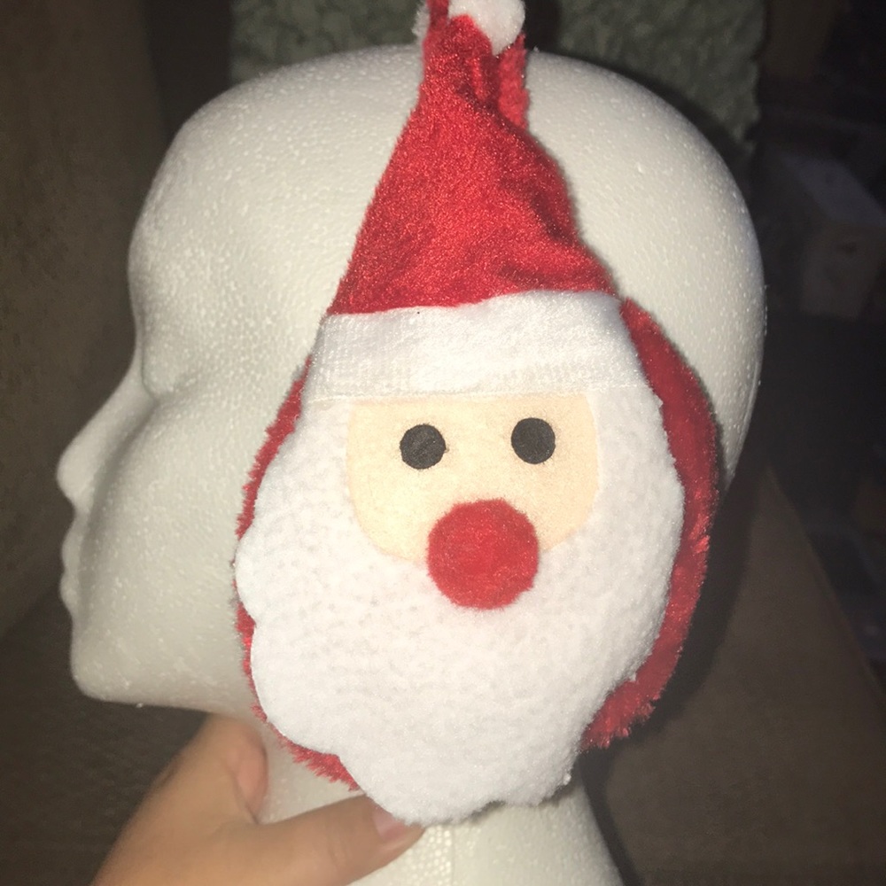 - New Santa ear muffs in red and white